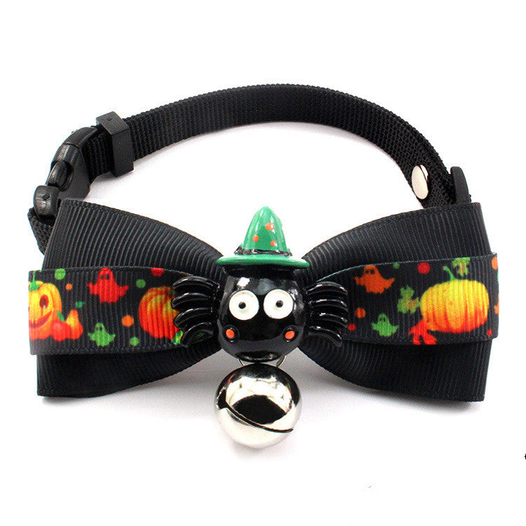 Cat Neck Strap Halloween Ribbon Bow