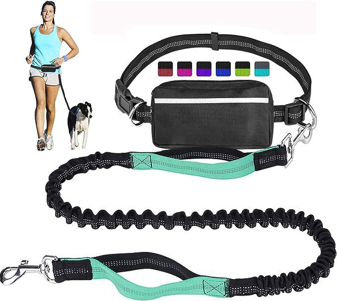 New Product Pet Dog Running Leash Set Reflective Night Running Waist Bag