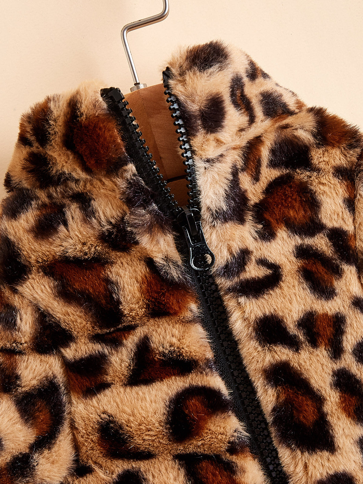Warm Leopard Print Dog Clothes Jacket