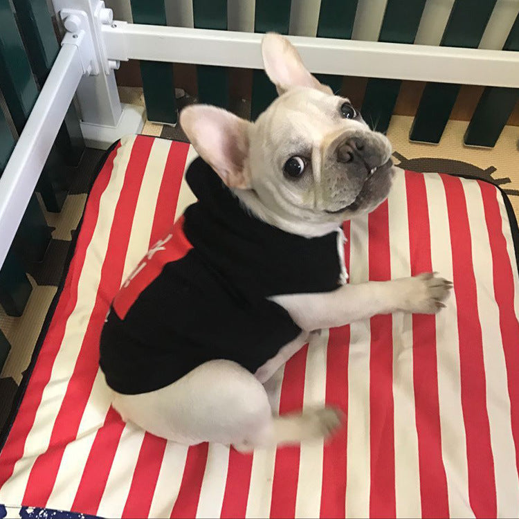 New Wool Pull Frame Alphabet Dog Clothes