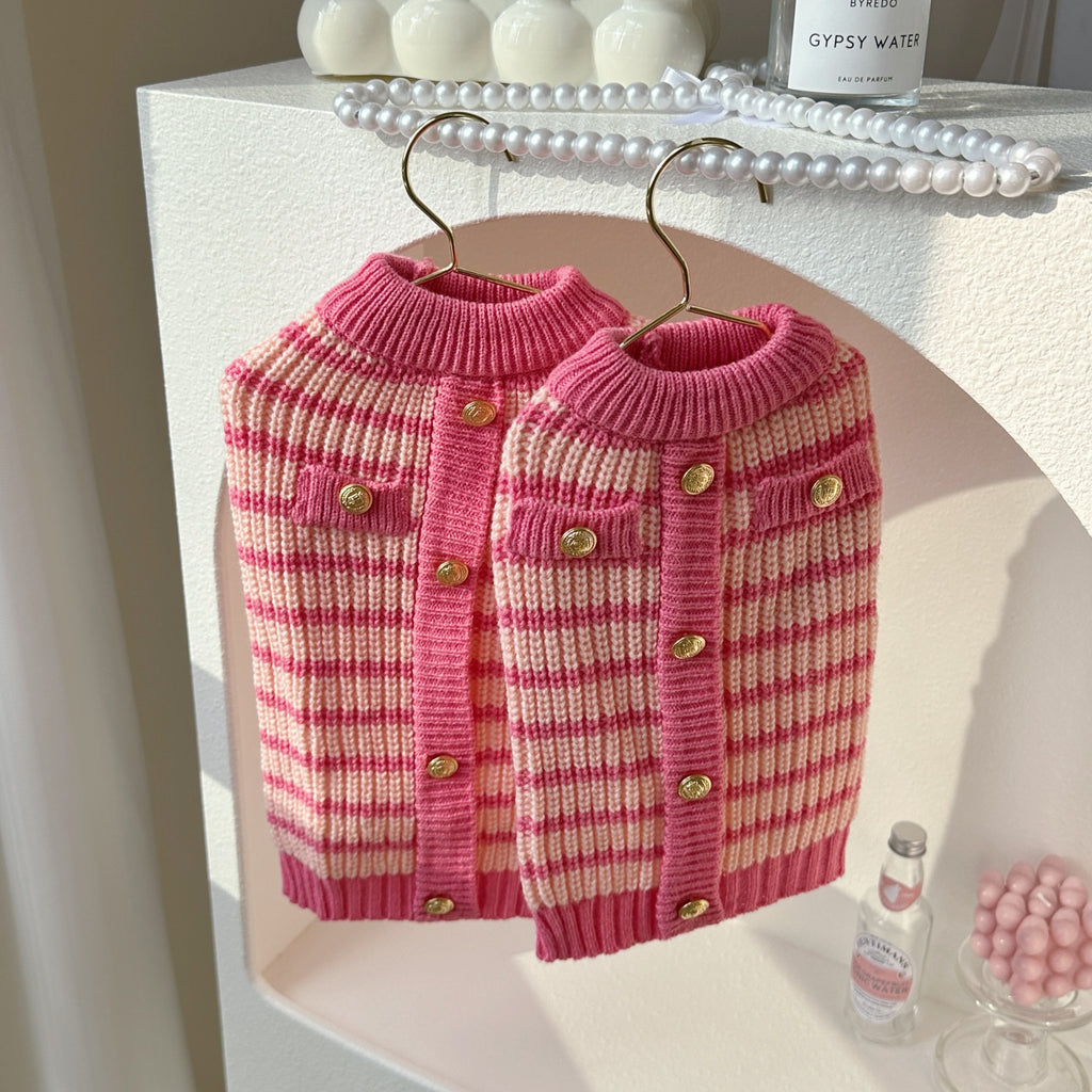 Striped Sweater Pet Clothes Classic Style