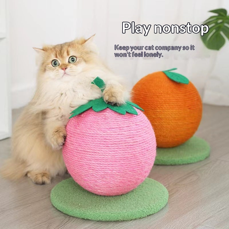 Fruit-shaped Cat Scratcher Small Cat Tree Claw-sharpening Pet Toy