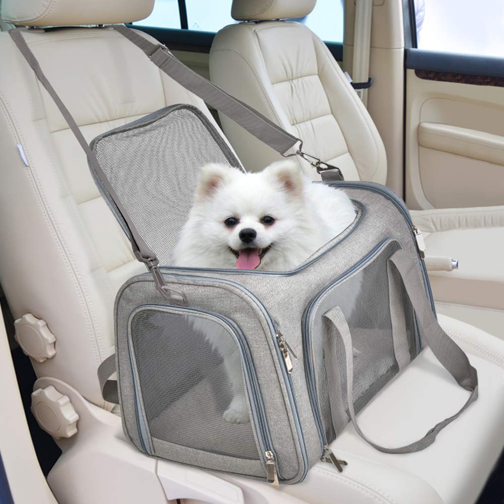 Cat Carriers Dog Carrier Pet Carrier For Small Medium Cats Dogs Puppies, TSA Airline Approved Small Dog Carrier Soft Sided, Collapsible Waterproof