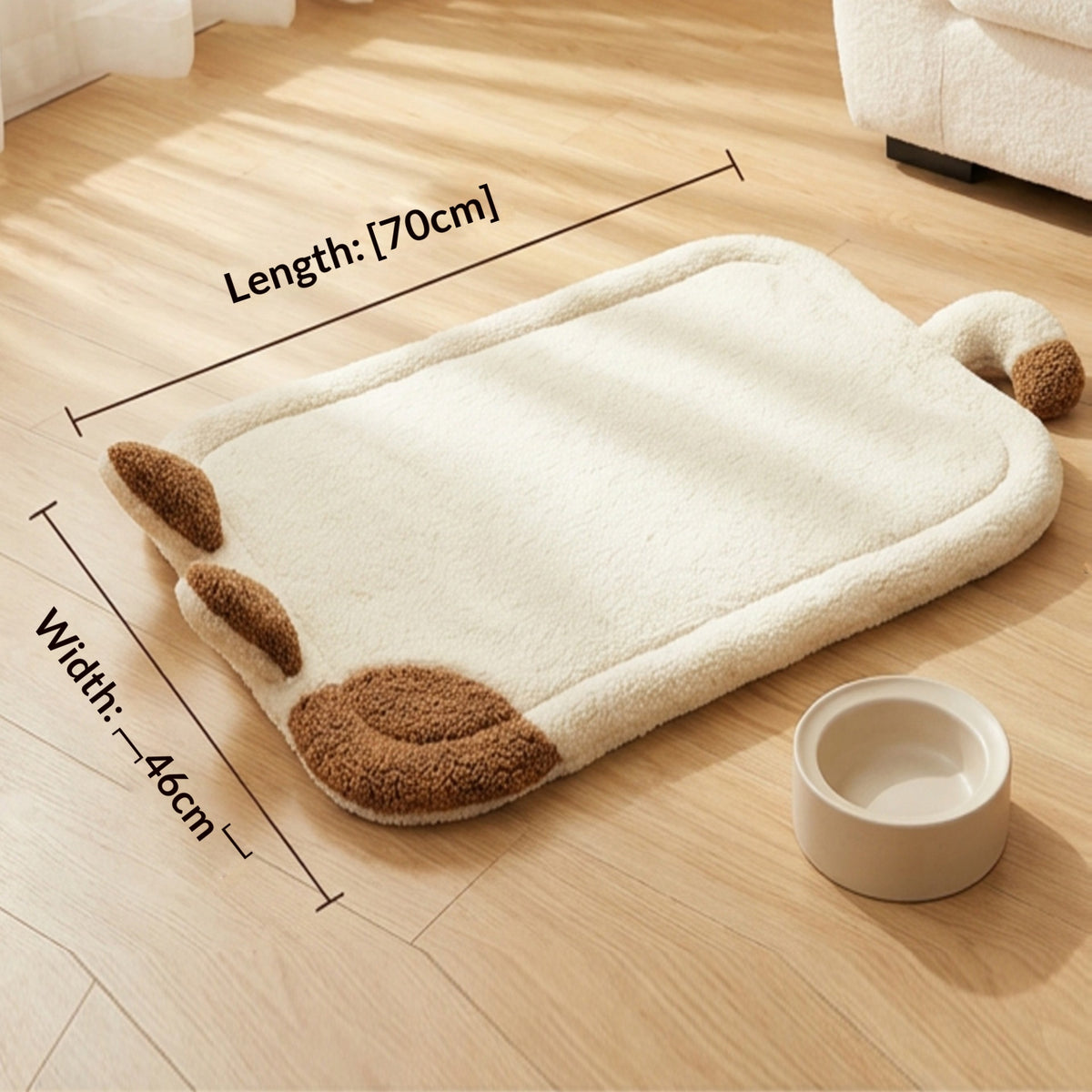 New Dog Cushion Pet Cushion Soft Skin-Friendly Machine Washable Lambskin Pet Cushion Pet Pet Pet Supplies