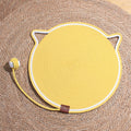 Cat Scratch Pad For Indoor Cats Kitten Round Cat Scratcher Pad, Woven Cotton Rope Cat Scratching Mat, Couch Protector For Wall, Furniture, Carpets