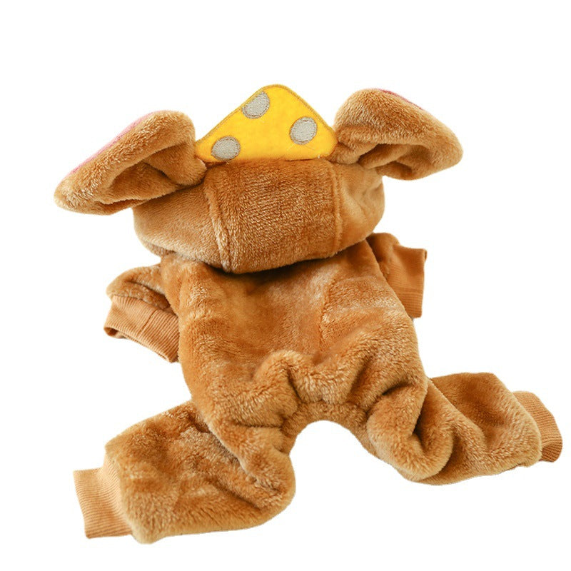 Pet Clothes Keep Warm In Autumn And Winter Plus Velvet