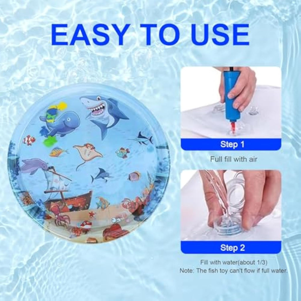Cat Water Mat Upgraded 0.5mm Thickened Cat Sensory Water Palymat, Anti-Scratch Design Pet Water Mat For Bored Indoor Cats, Cat Interactive Toys With