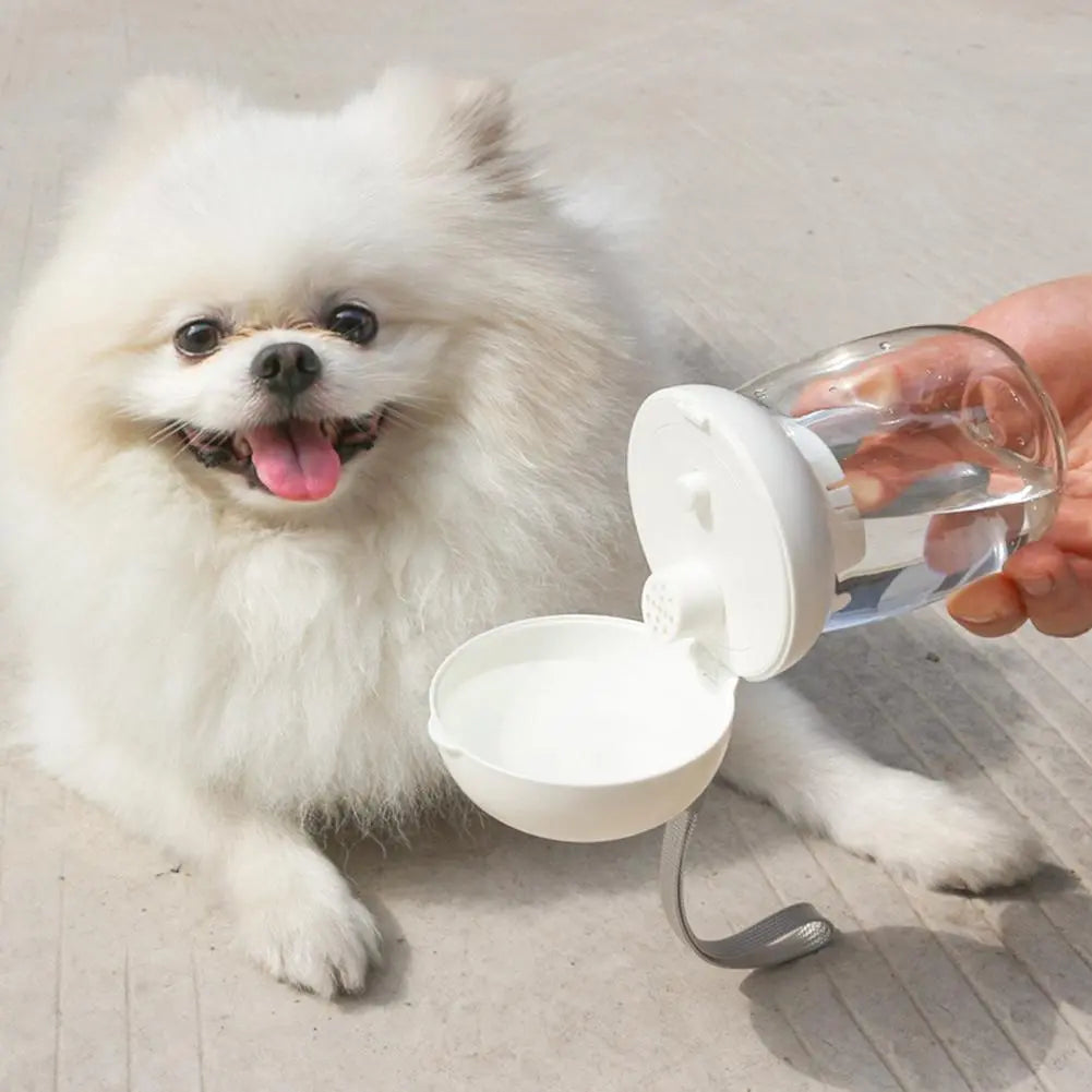 Portable Pet Water Bottle Outdoor Travel Drinking Cup Feeding Bowl With Lanyard For Small Medium Cats Dogs Pet Supplies High Temperature Resistance