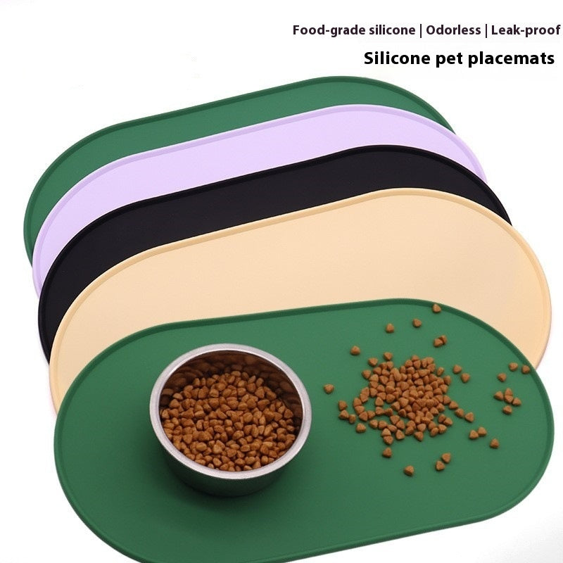 Silicone Waterproof Cat Meal Cleaning Placemat