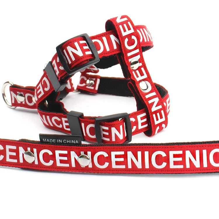 Casual PET Polyester Traction Dog Collar