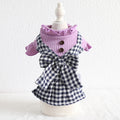 Candy Wooden Buckle Plaid Skirt Pet Clothes