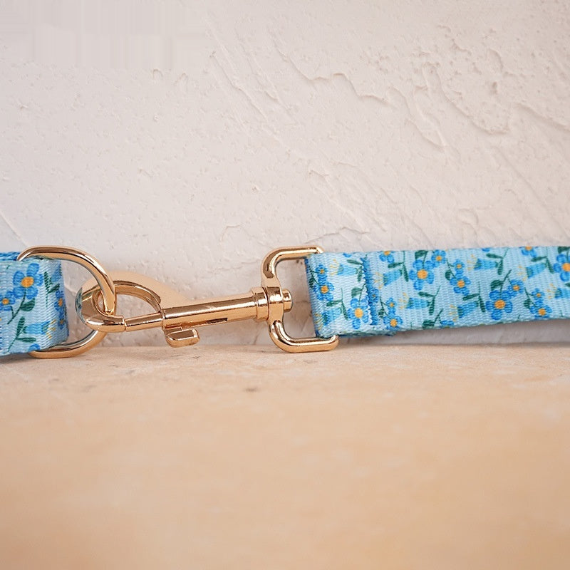 Hardware Buckle Pet Dog Collar Leash Set