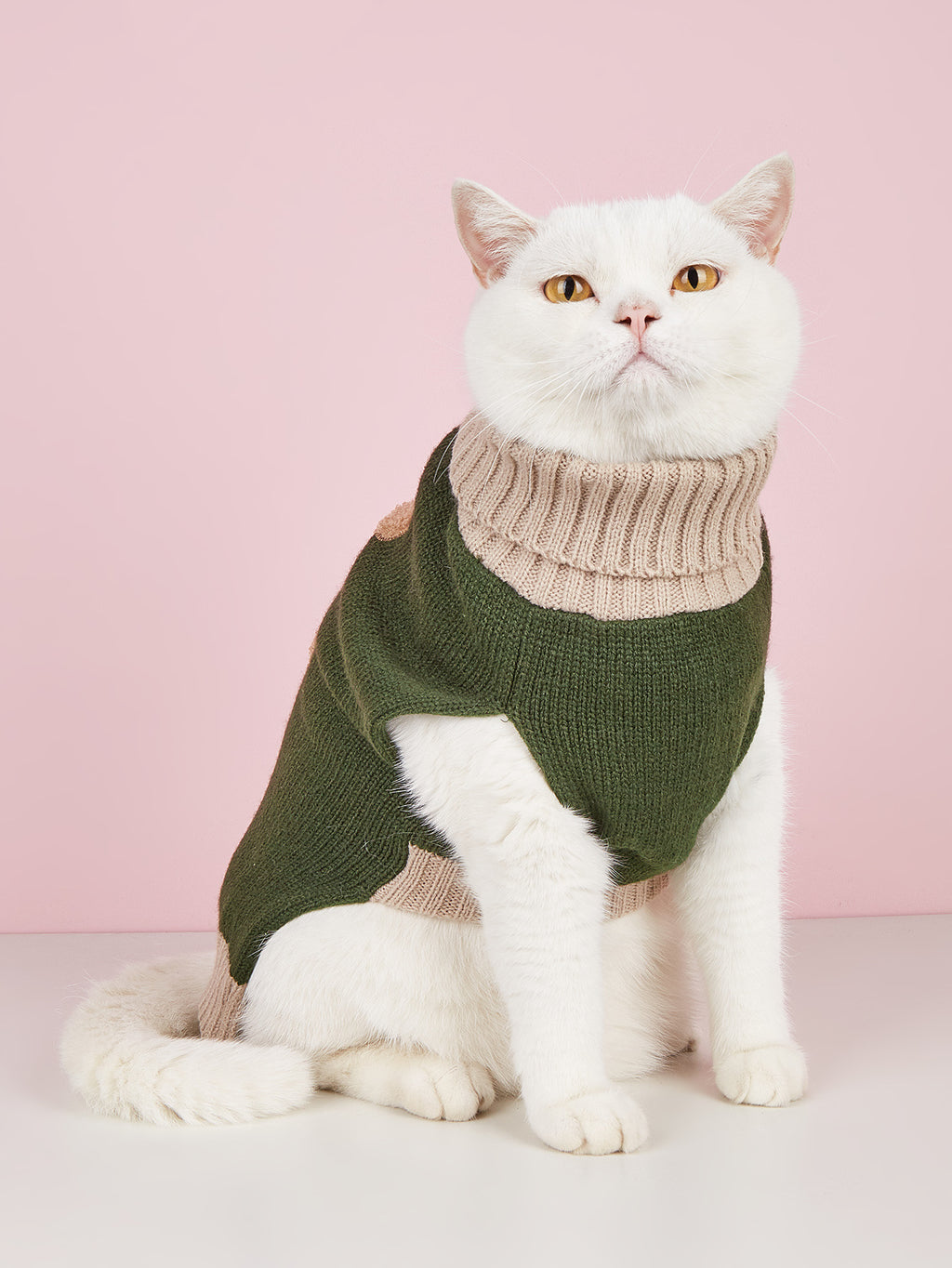 New Autumn And Winter Simple Bear Army Green Dog Sweater