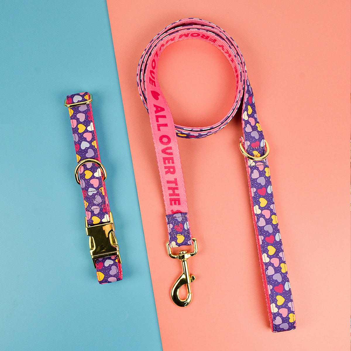 Heavy Industry Double-sided Pet Cat Dog Collar Haulage Rope Package