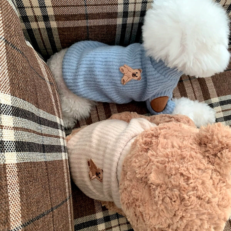 Knitted Base-Layer Shirt For Small Dogs, Pet Clothing