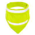 Reflective fluorescent triangle scarf