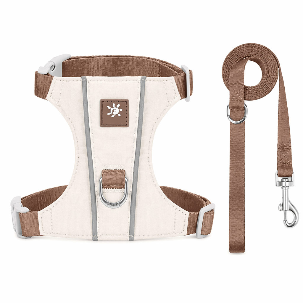 Cat Harness And Leash Set With Reflective Strips, Escape Proof Adjustable Vest, Premium Taffeta Fabric Soft Lightweight, Tear Resistant, For Kitten