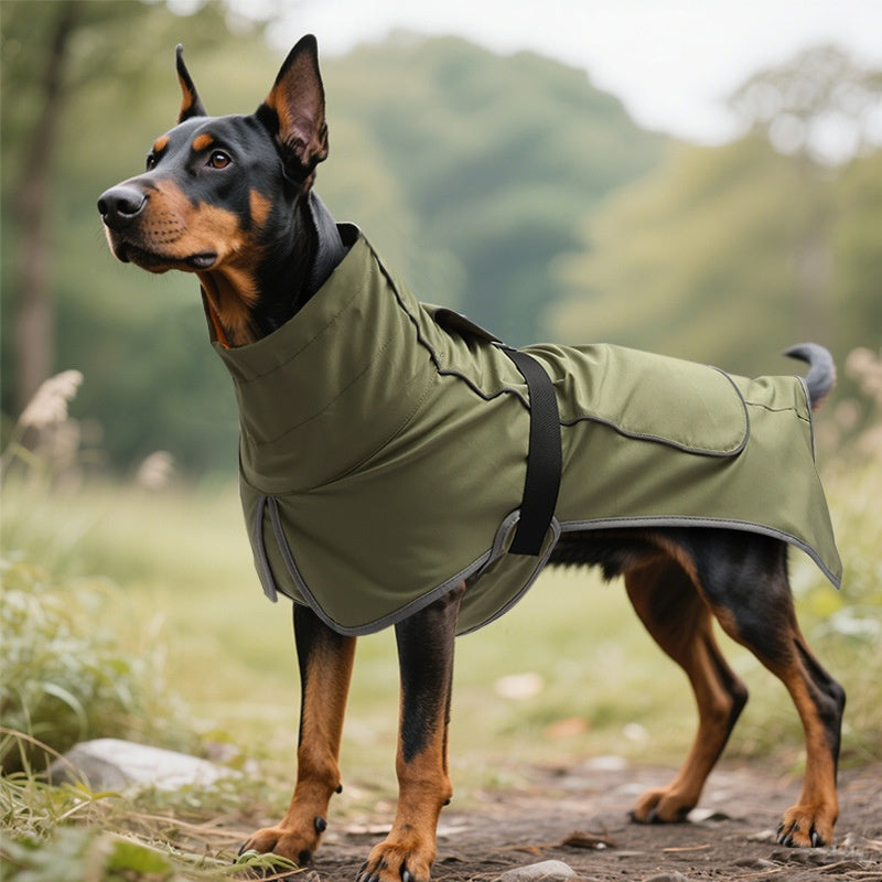 Dog Shell Jacket Waterproof And Rainproof Dual-use Clothes Large Pet Trench Coat