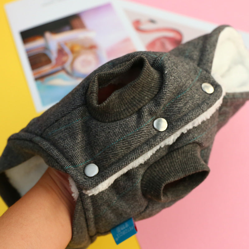 Puppy winter thick inner cotton vest