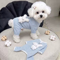 Pet Dog Thermal Four-legged Fleece Jacket With Belly Cover