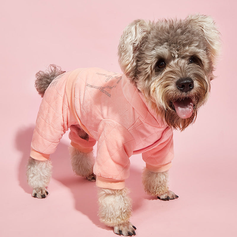 Pet Clothes Cat Dog Cotton-padded Jacket Four Legs Pants