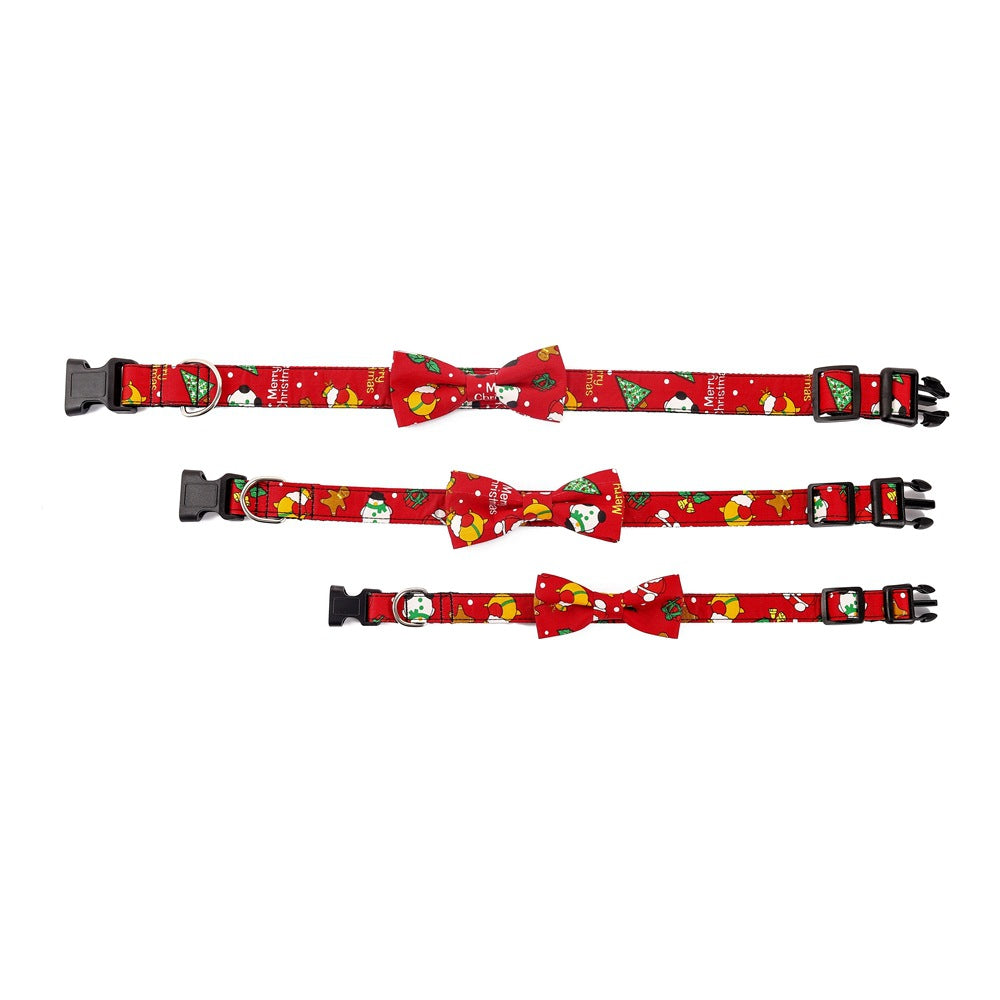 Simplicity Creative Printed Christmas Dog Collar Pet Supplies