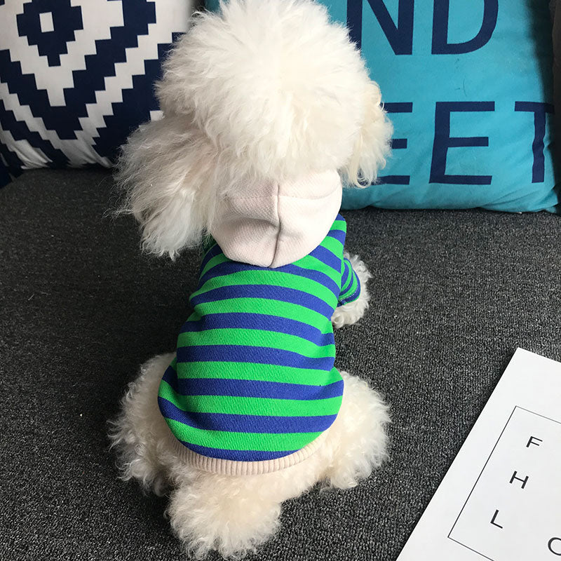 Pet striped sweater