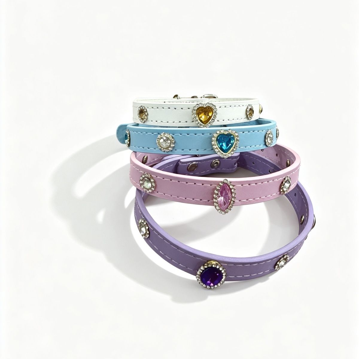 Cat And Dog Decorative Rhinestone Pet Collar