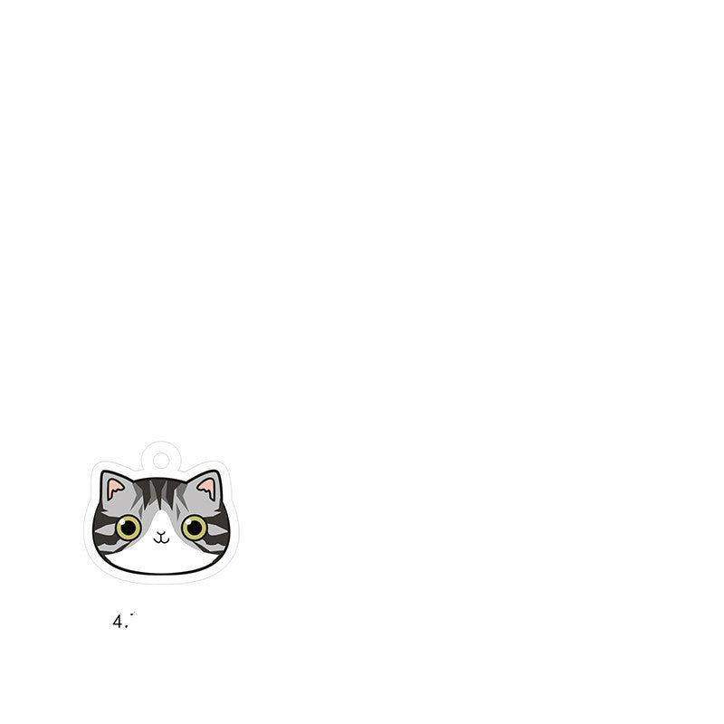 Cat name brand customized identity card bell
