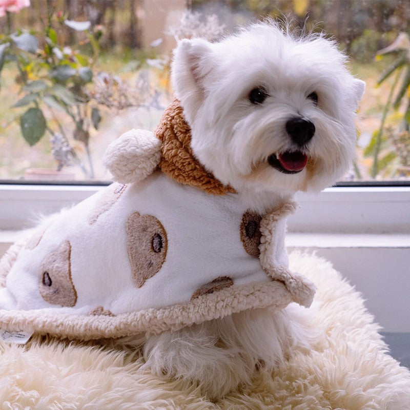 Dog Cloak Robe Warm Bear Cloak