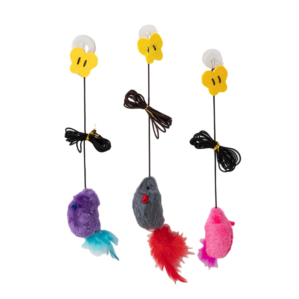 Hanging Cat Teaser With Butterfly Elastic String