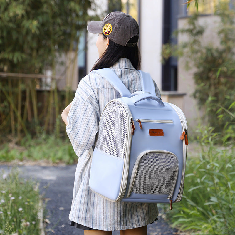 Four Sides Breathable Pet Bag Foldable Portable Oxford Cloth