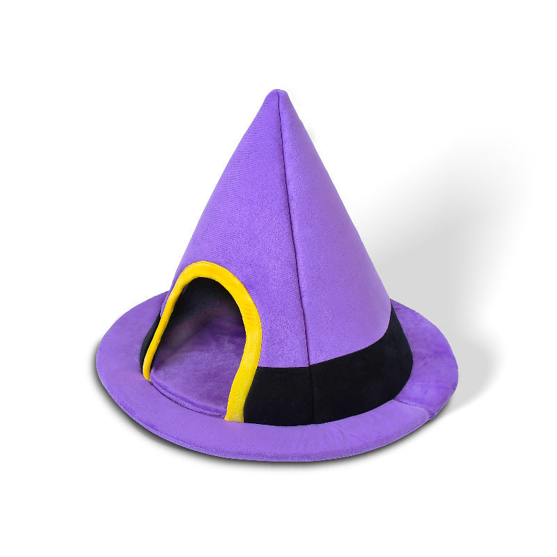 Halloween Witch Hat Cat Nest Cute Shape
