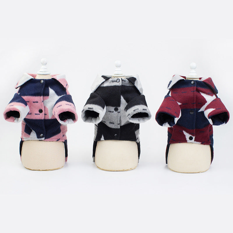 Pet five-pointed star clothes