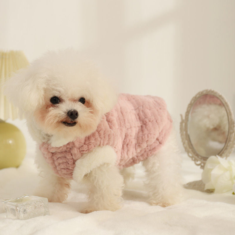 Cat Dog Pet Warm Plush Vest