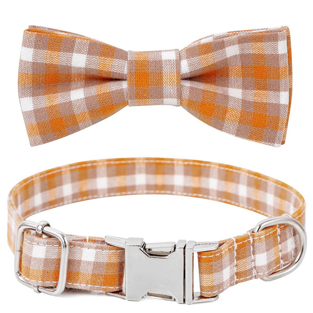 Cotton Alloy Buckle Dog Collar