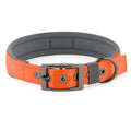 Reflective Dog Collar For Medium Dogs, Adjustable Wide Soft Comfortable Breathable Neoprene Padded Nylon Collar With Heavy Duty Metal Buckle For
