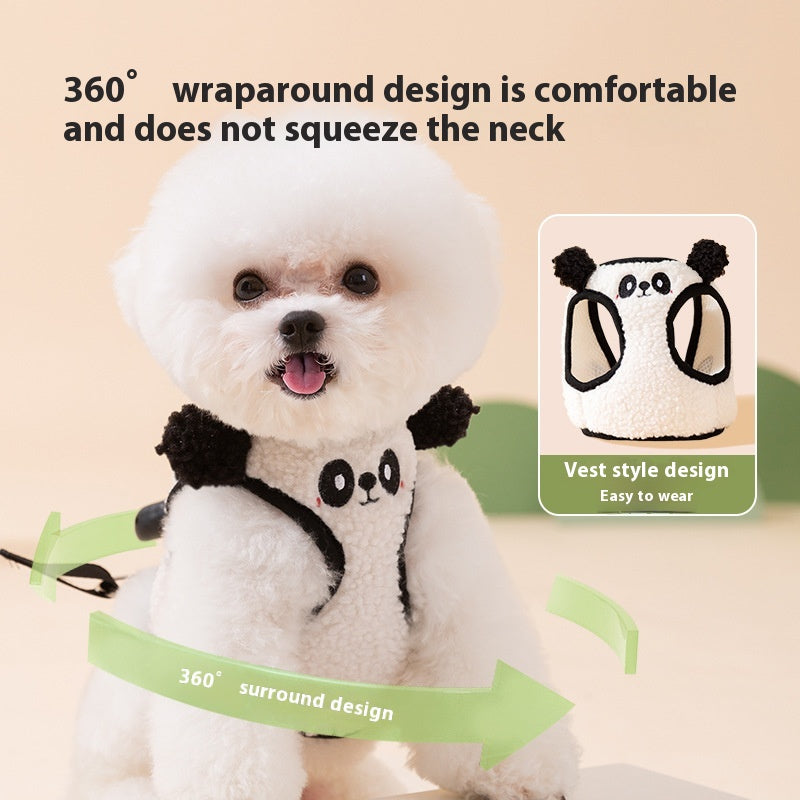 Animal-shaped Lambswool Dog Hand Holding Rope
