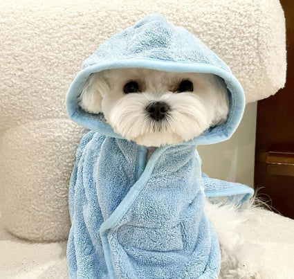 Dog Four Seasons Can Wear Bath Dry Bathrobe