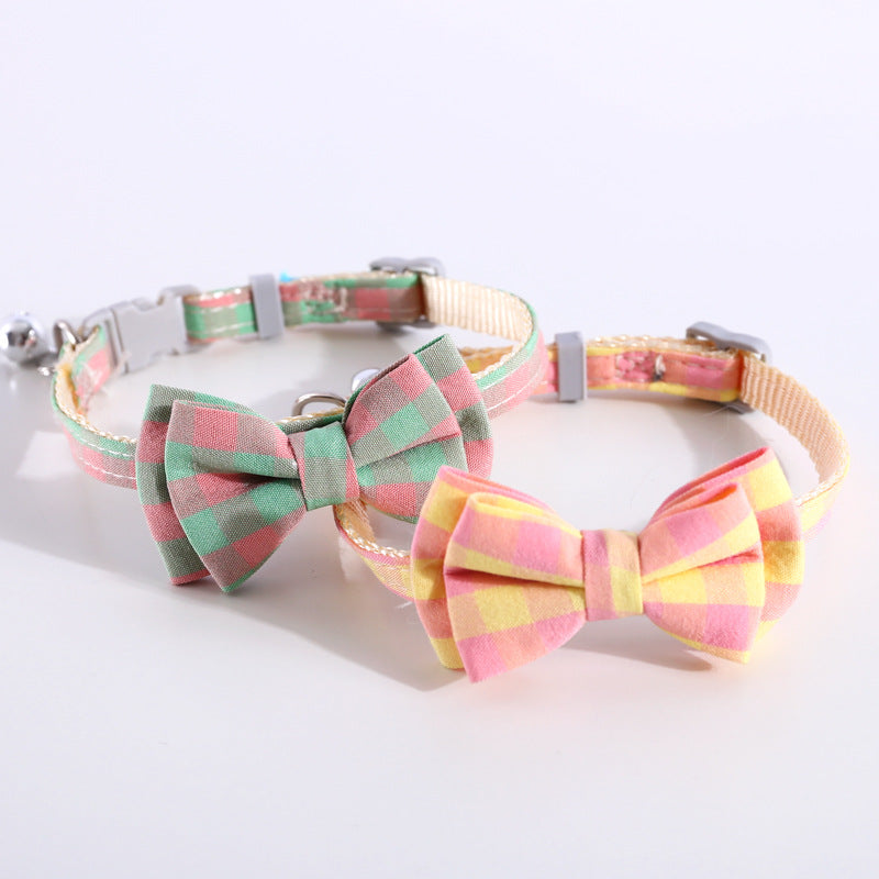 British Double Layer Detachable Bow Collar Adjustable Bell Bow Tie