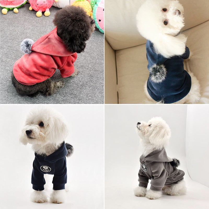 Comfortable and warm pet clothes for small dogs