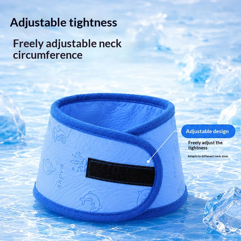 Pet Cooling Neck Scarf And Cool Ice Pad For Heat Protection