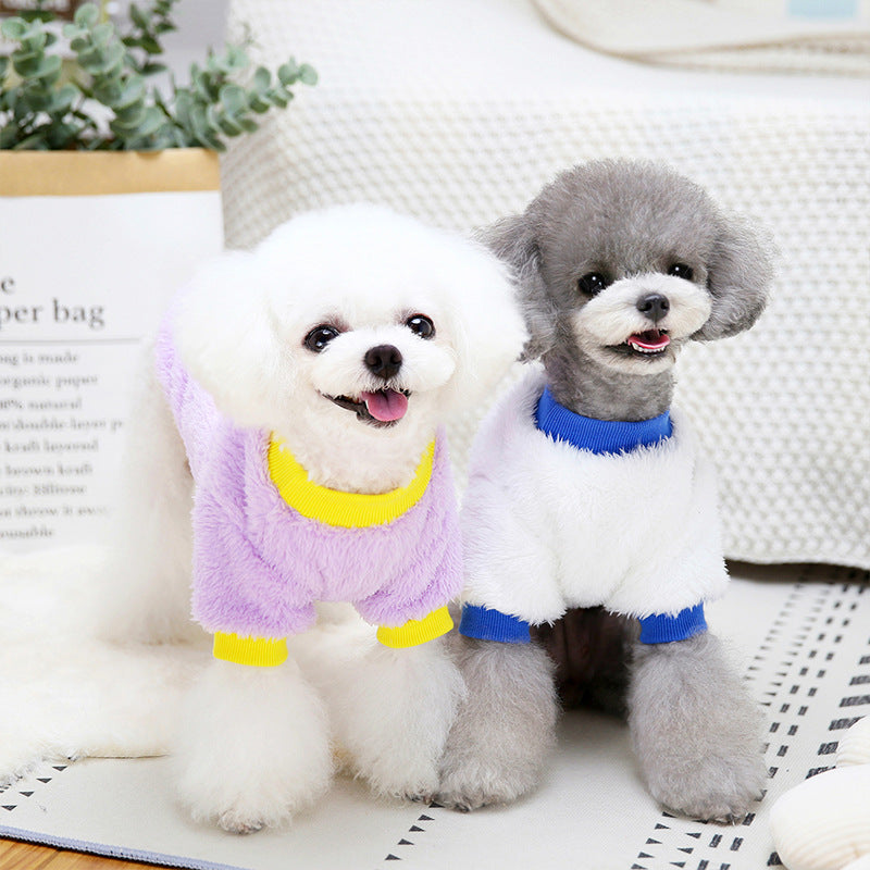 Autumn And Winter Pet Dog Time Fleece Jacket