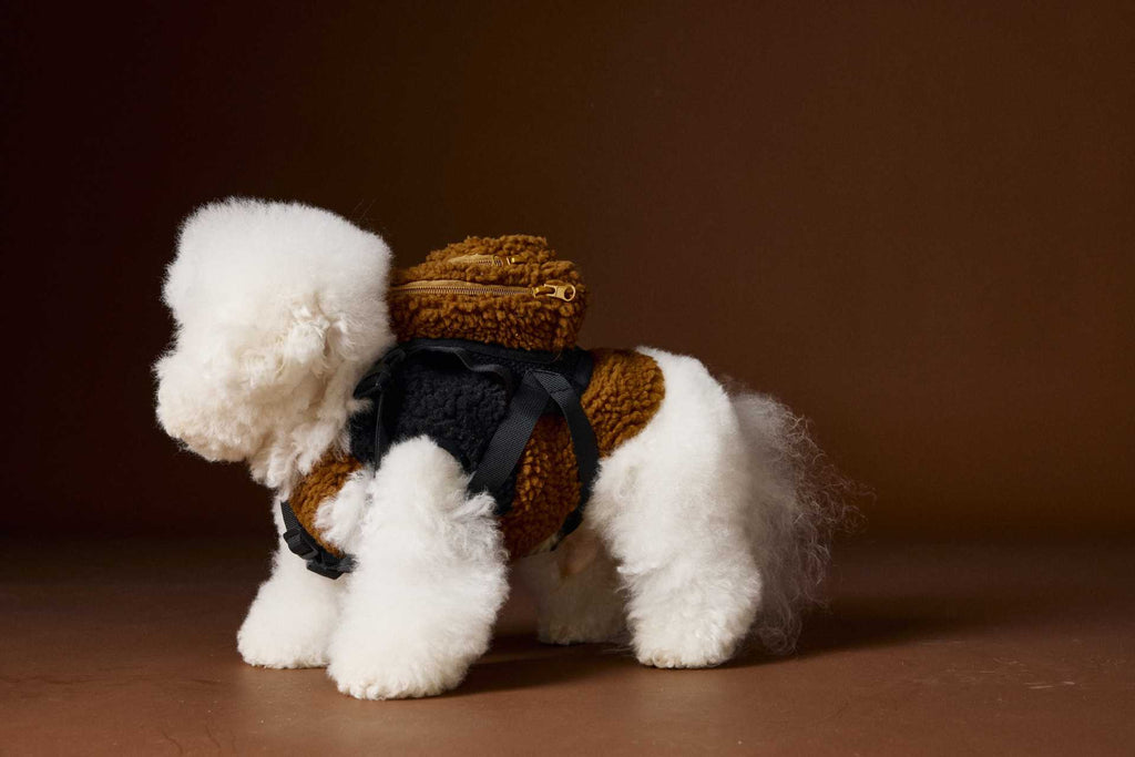 Schnauzer Bichon Stitching Plush Sleeveless Vest Velvet Vest