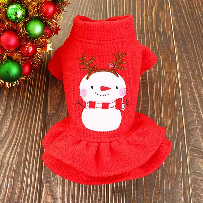 Christmas dog autumn and winter clothes