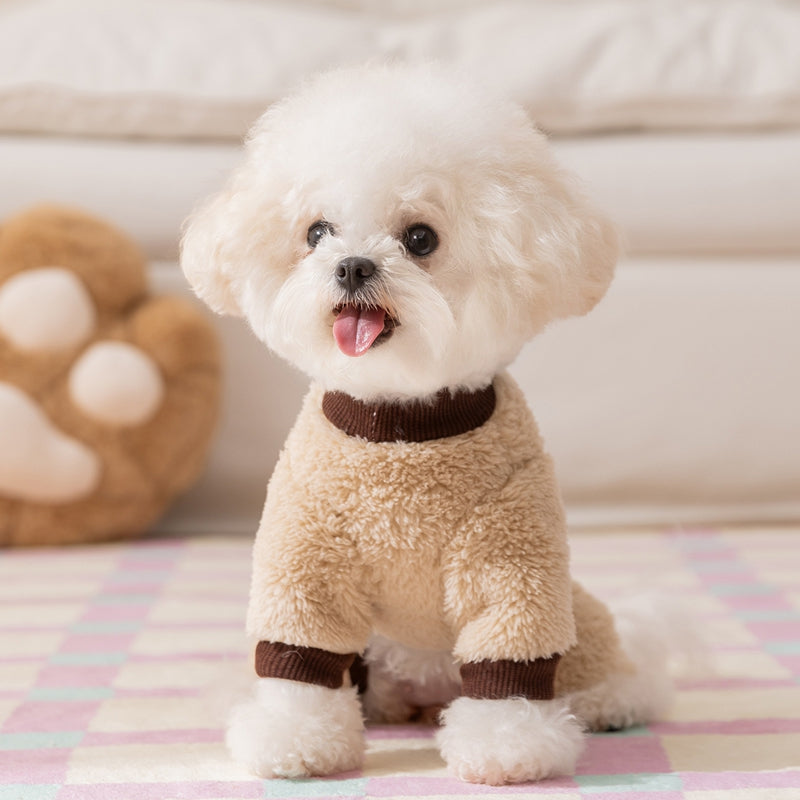 Wholesale Of Dog Clothes, Autumn And Winter Warm Four-legged Clothes, Small And Medium-sized Dog Teddy Bichon Frise Fleece Clothes, And Cat Pet
