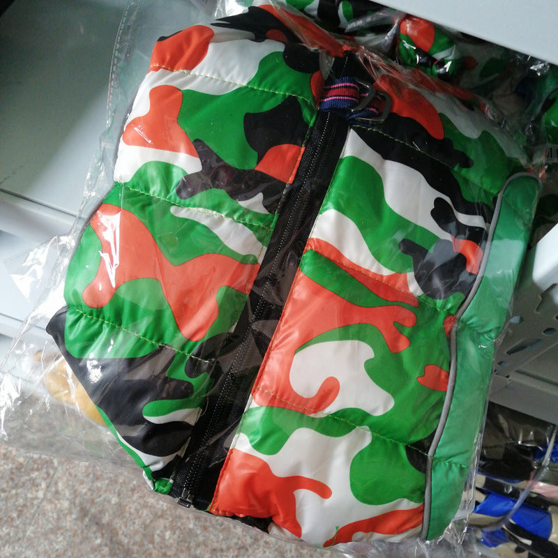 Dog camouflage cotton coat
