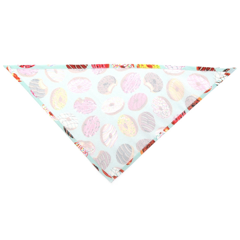 Summer donut pet triangle scarf