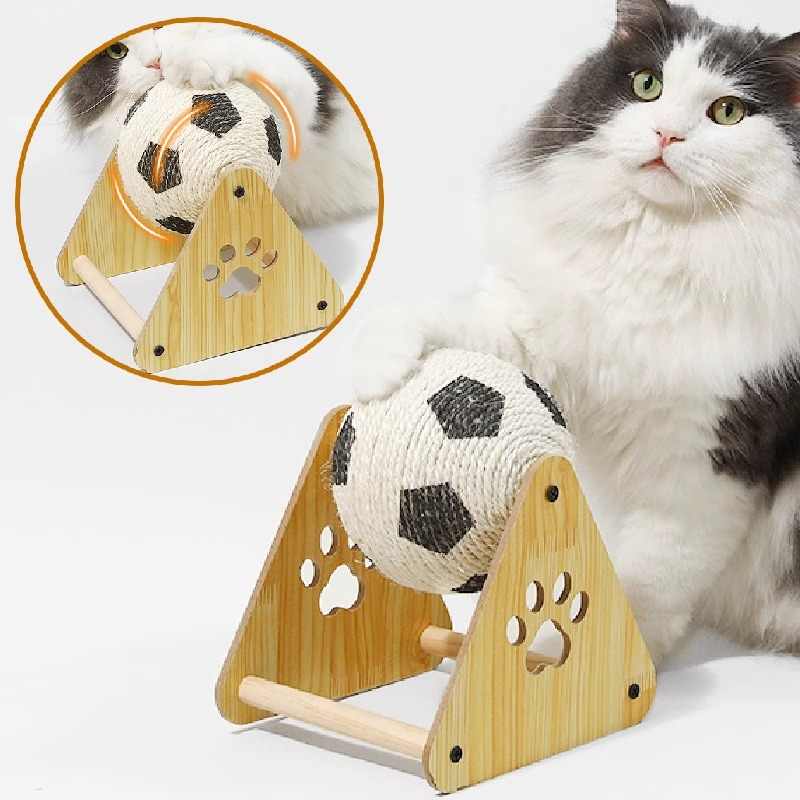 Vertical Wooden Grounder Cat Scratch Board Wear-resistant No Dandruff