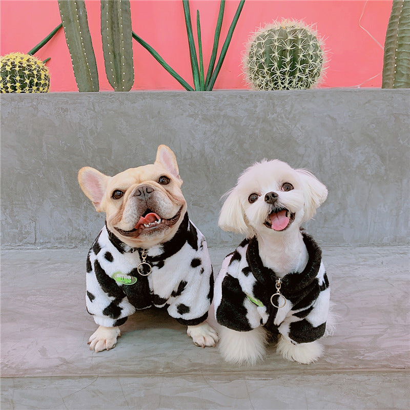Cartoon Pet Clothes Dog Autumn And Winter Small And Medium-sized Warm Coat